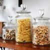 XXZY Glass Storage Canister Clear with Heart Lid Seal Storage Jar Kitchen Storage Container Nuts Dry Food Food Storage Tank view 3