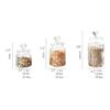 XXZY Glass Storage Canister Clear with Heart Lid Seal Storage Jar Kitchen Storage Container Nuts Dry Food Food Storage Tank view 4