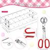 Yinkin Cake Pop Supplies and Decoration for Making Lollipops Including Acrylic Lollipop Pop Stand Holder Meat Baller 100 Pcs Sticks 100 Pcs Clear Treats Bag 100 Pcs Gold Metallic Twist Ties view 3