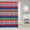 Feelyou Christmas Bath Curtain Cartoon Santa Claus Deer Shower Curtain for Kids Teens Christmas Tree Bathroom Shower Curtain Set Exotic Ethnic Pattern Kids Bathroom Accessories 72"x72" view 2