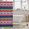 Feelyou Christmas Bath Curtain Cartoon Santa Claus Deer Shower Curtain for Kids Teens Christmas Tree Bathroom Shower Curtain Set Exotic Ethnic Pattern Kids Bathroom Accessories 72"x72" view 3