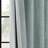 HPD Half Price Drapes - Faux Linen Curtains for Living Room (1 Panel) - 100W X 84L - Extra Wide Textured Room Darkening Curtains for Bedroom 84 Inches Long - Drapes for Home Decor, Sea Thistle view 2
