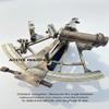 Nautical 8-Inch Brass Working Sextant in Brown Antique Marine - Handcrafted Marine Navigational Instrument for Collectors & Dcor view 2
