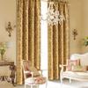 Loom and Mill Luxury Damask Curtains for Living Room, Golden Floral Thick Jacquard Window Treatment with Tiebacks for Bedroom Christmas Party Banquet Decorations (2 Panels, 52 x 84 Inch, Yellow) view 2