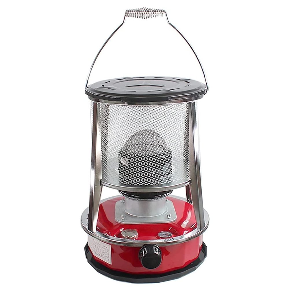 AMOCHO 4.6L Indoor Kerosene Stove Heater with Handle,Non Electric Heaters,Portable Kerosene Heater for Outdoorwith 2 Wickswith Stove Bagfor Camping Tents Cooking