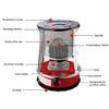 AMOCHO 4.6L Indoor Kerosene Stove Heater with Handle,Non Electric Heaters,Portable Kerosene Heater for Outdoorwith 2 Wickswith Stove Bagfor Camping Tents Cooking view 3