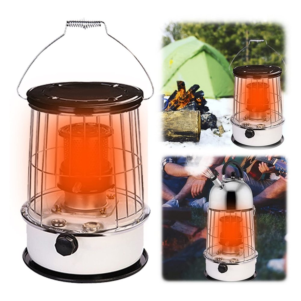 AMOCHO Kerosene Stove BurnersConvection Kerosene Heater Non Electric Heater,Smoke-Free and Fuel-efficient with Carry Handle for Indoor Outdoor, Patio, Deck, Home