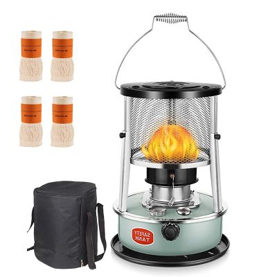 DUTIL Adjustable Height Kerosene Stove,Kerosene Heaters for Indoor Use,Portable Camping Oil Heaters 8900 BTU/H,Non Electric Heaters with 4Wicks,4.5L Kerosene Space Heaters