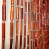 FlavorThings Natural Dark Brown Bamboo Beaded Curtain Room Divider Plain Design-Bamboo and Wooden Doorway Beads-Boho Bohemian Curtain 38 Strands 36" Wx78 H view 1