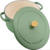 Ballarini Z1023-103 Bellamonte Round, 8.7 inches (22 cm), Herbal Green, Two-Handled Pot, Casting, Enameled Pot, Induction Compatible, Authentic Japanese Product view 2