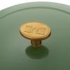 Ballarini Z1023-103 Bellamonte Round, 8.7 inches (22 cm), Herbal Green, Two-Handled Pot, Casting, Enameled Pot, Induction Compatible, Authentic Japanese Product view 3