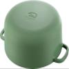 Ballarini Z1023-103 Bellamonte Round, 8.7 inches (22 cm), Herbal Green, Two-Handled Pot, Casting, Enameled Pot, Induction Compatible, Authentic Japanese Product view 4