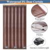DHIJUPNG Soundproof Blanket for Doorway, Thick Thermal Fabric Door Cover, Winter Doorway Cover Screen Door Curtain for Air Conditioner Room Heater Room Living Room Back Doors(Brown W60*H91in) view 3