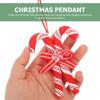 6pcs Christmas Candy Lollipop Ornaments Peppermint Candy Cane Hanging Decor for Xmas Tree Party Decorations Supplies view 3