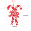 6pcs Christmas Candy Lollipop Ornaments Peppermint Candy Cane Hanging Decor for Xmas Tree Party Decorations Supplies view 4