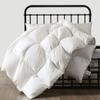 APSMILE Luxurious Oversized King Down Feather Fibers Comforter, Ultra-Soft Down Feathers Fiber Duvet, Hotel Collection Down Feather Fibers Comforter All Season Fluffy Duvet Insert (120x98, White) view 1