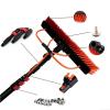 XIAOYE 3.6m-10.8m Outdoor Window Cleaning Pole,Water Fed Telescopic Brush/Extendable Cleaner Conservatory Roof Suitable for Photovoltaic Panel CleaningTrucks Windows,24FT/7.2M view 4
