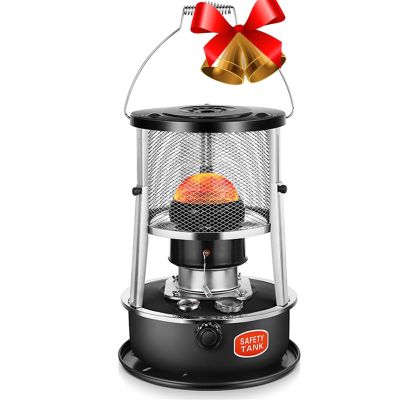 Kerosene Stove Indoor,Black Portable Emergency Heaters,Adjustable Height Kerosene Heater,Can Burn Fully for Boats, Yachts, Camping and Hiking