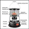 DUTIL Black Kerosene Heaters for Indoor Use, Kerosene Stove Heater,4.5L Multifunctional Non Electric Heater, Adjustable Height 34-46cm, with 2 Cotton Core view 3