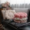 QQXX Flannel Flower-Shaped Seating Cushion,Round Cute Seat Pillow,Soft Thicken Chair Pads for Living Room bedrooms Dining RoomOffice,Rose red,40x7cm(16x3) view 2