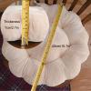 QQXX Flannel Flower-Shaped Seating Cushion,Round Cute Seat Pillow,Soft Thicken Chair Pads for Living Room bedrooms Dining RoomOffice,Rose red,40x7cm(16x3) view 4