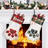 DegGod Personalized Christmas Pet Stocking with Names, 6 Pack 18 inches Dog Cat Paw Large Stocking Holders Gift Bag for Xmas Tree Hanging Decoration Home Fireplace Ornaments view 1
