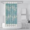 BYJING Art William Morris Shower Curtain Blue Retro Pattern Shower Curtain Set for Farmhouse Bathroom Waterproof & Quick Dry 108W x 72L(in) view 2