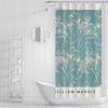 BYJING Art William Morris Shower Curtain Blue Retro Pattern Shower Curtain Set for Farmhouse Bathroom Waterproof & Quick Dry 108W x 72L(in) view 3