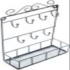 YQBUER Flashing Wrought Iron Jewelry Storage Rack Hairpin Wall Hanging Necklace Earring Earrings Bracelet Jewelry Creative Hanging Shelf view 1