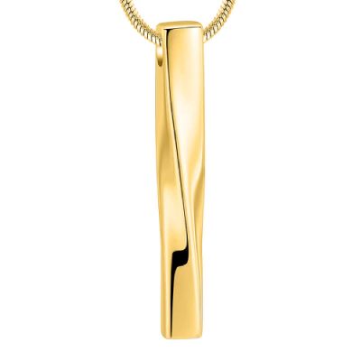BIAIHQIE Bar Cremation Jewelry for Ashes Necklace Stainless Steel Memorial Urn Pendant Ashes Holder Keepsake Gift for Women Men