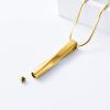 BIAIHQIE Bar Cremation Jewelry for Ashes Necklace Stainless Steel Memorial Urn Pendant Ashes Holder Keepsake Gift for Women Men view 2