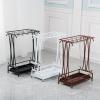 10 Holes 8 Hooks Umbrella Rack,Umbrella Rack Stand,Umbrella Holder with Removable Drip Tray Umbrella Storage for Home Office Entry Hallway(white), Umbrella Rack Stand,10 Holes 8 Hooks Umbrella Ra view 2