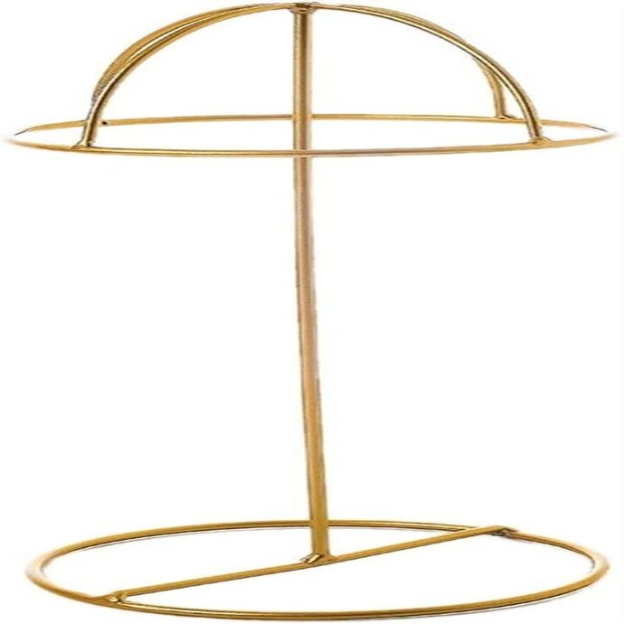 YQBUER Flashing Earrings and Necklace Display Stand Iron Hat Jewelry Display Rack Earrings Jewelry Display Rack Storage Jewelry Rack Round Jewelry Display Hat Rack