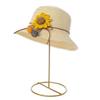 YQBUER Flashing Earrings and Necklace Display Stand Iron Hat Jewelry Display Rack Earrings Jewelry Display Rack Storage Jewelry Rack Round Jewelry Display Hat Rack view 2