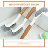 CALLARON 2pcs Wooden Handle Cleaning Brush for Bathroom and Household Use Floor and Corner Brush for Grime Removal Versatile and Design for Easy Cleaning view 3