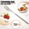 Stainless Steel Retractable Extendable Fork - 64cm to 25.4inch, Perfect for Dinner, Fruit, Dessert - Cutlery view 3