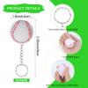 24 Pack Mini Baseball Stress Ball Keychains - Sports Ball Keychains, Party Bag Gift Fillers for Boys & Girls (Baseball) view 2