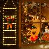 Joedoes Christmas Decorations LED Ladder Lights with Climbing Santa Claus, 2.5ft Indoor Christmas Decorative Lights - 8 Modes Xmas Lights Tree for Home Holiday Wall Window Xmas Decor (Warm White) view 4