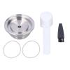 LANGshaw Refillable Coffee Pod Reusable Coffee Powder Capsule Stainless Steel 70ML Hemispherical Compatible For Vertuo Plus Coffee Accessories leisurely view 1