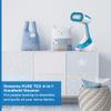 Rowenta, Steamer for Clothes, Pure Tex 4-in-1 Steamer, 1700W, XL 6.8 Ounce Water Tank, 25 Second Heat Up, Powerful Steam, Reversible Pad System, Light Blue, DR9530 view 2