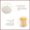 Healifty 5sets Tea Tree Toothpicks Toothpick Kit Cleaning Tool Wooden Plaque Storage Case for Home Office view 4