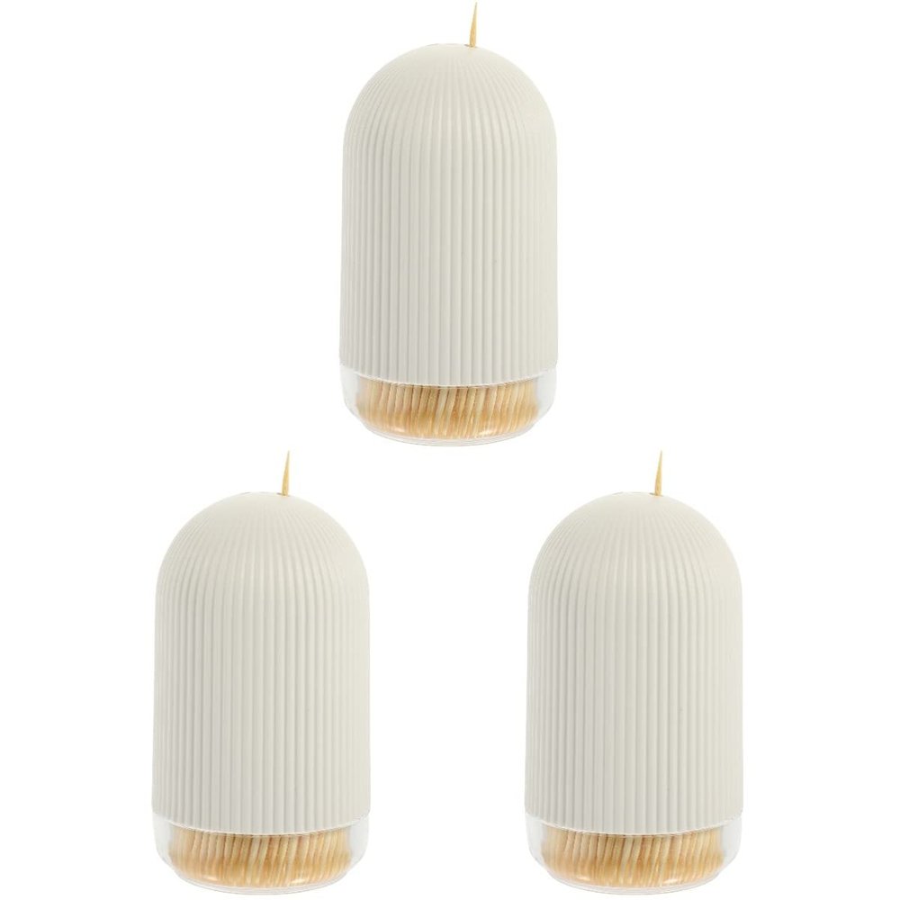 Healifty 3sets Wooden Toothpick Holder Travel Case Toothpicks for Cleaning Dental Tools Kit