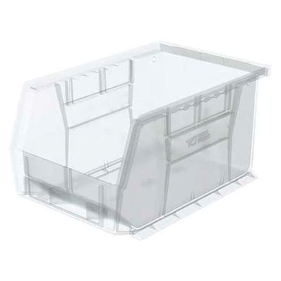 MDMprint Clear Hang and Stack Bin, 9-1/4"L x 6" W x 5" H, Inside Width: 4 7/8 in