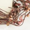 Artificial Rustic Mauve, Brown and Tan Berry Candle Rings Pack of 4 Fall Rustic Berry Farmhouse Home Decor for Centerpiece Decorations and Small Wreaths (Size: 7" diam) view 3