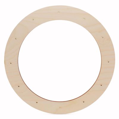 Woodpeckers Extra-Large 18-inch Wood Wreath Frame Pack of 10 with Rings for Crafts & Door Wreath with Lights