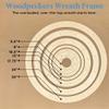 Woodpeckers Extra-Large 18-inch Wood Wreath Frame Pack of 10 with Rings for Crafts & Door Wreath with Lights view 2