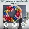 Woodpeckers Extra-Large 18-inch Wood Wreath Frame Pack of 10 with Rings for Crafts & Door Wreath with Lights view 3