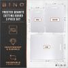 BINO Cutting Board - 3-Piece Chopping Boards | BPA-Free Plastic, Durable, Multipurpose, Dual-Sided, Dishwasher Safe, Easy to Clean | Charcuterie Accessories | Home & Kitchen Utensils Frosted Granite view 2