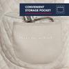 KITCHENAID Fitted Tilt-Head Stand Mixer Cover with Storage Pocket, Quilted 100% Cotton,14.4"x18"x10", Milkshake view 4
