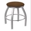 802 Misha Stainless Steel 36" Swivel Bar Stool with Rein Thatch Seat view 1
